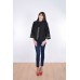 Embroidered coat "Flower Lace" black